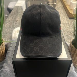 ORIGINAL GG CANVAS BASEBALL HAT WITH WEB